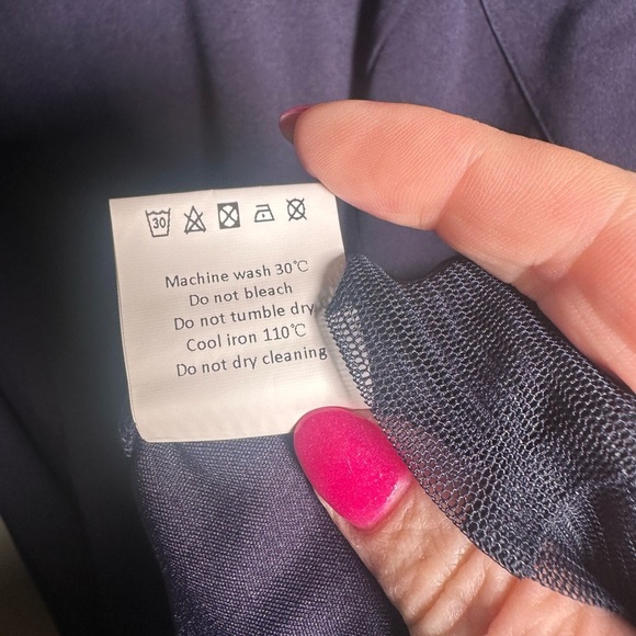 Agnes Orinda Navy Top New With Tags - Picture 7 of 8